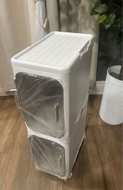Slim Storage Cabinet with Wheels