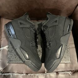Nike Air Jordan 4 Retro Black Cat Size 7Y