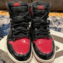 Jordan 1 Bred Patent Leather
