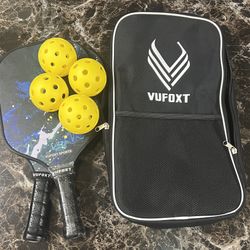 Pickleball Paddles Set of 2/4, USAPA Approved Carbon Fiber Surface Pickle Ball Set - 14mm