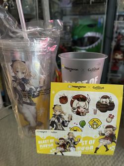 Genshin Impact X Happy Lemon Tumbler Combo