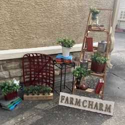 Farmhouse Decor $10-39 Wooden Painters Ladder And More 