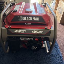 Black Max 3,600-Watt Portable Gas Generator