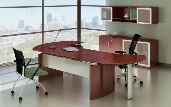 6-Piece Napoli Executive Desk & Bookcases
