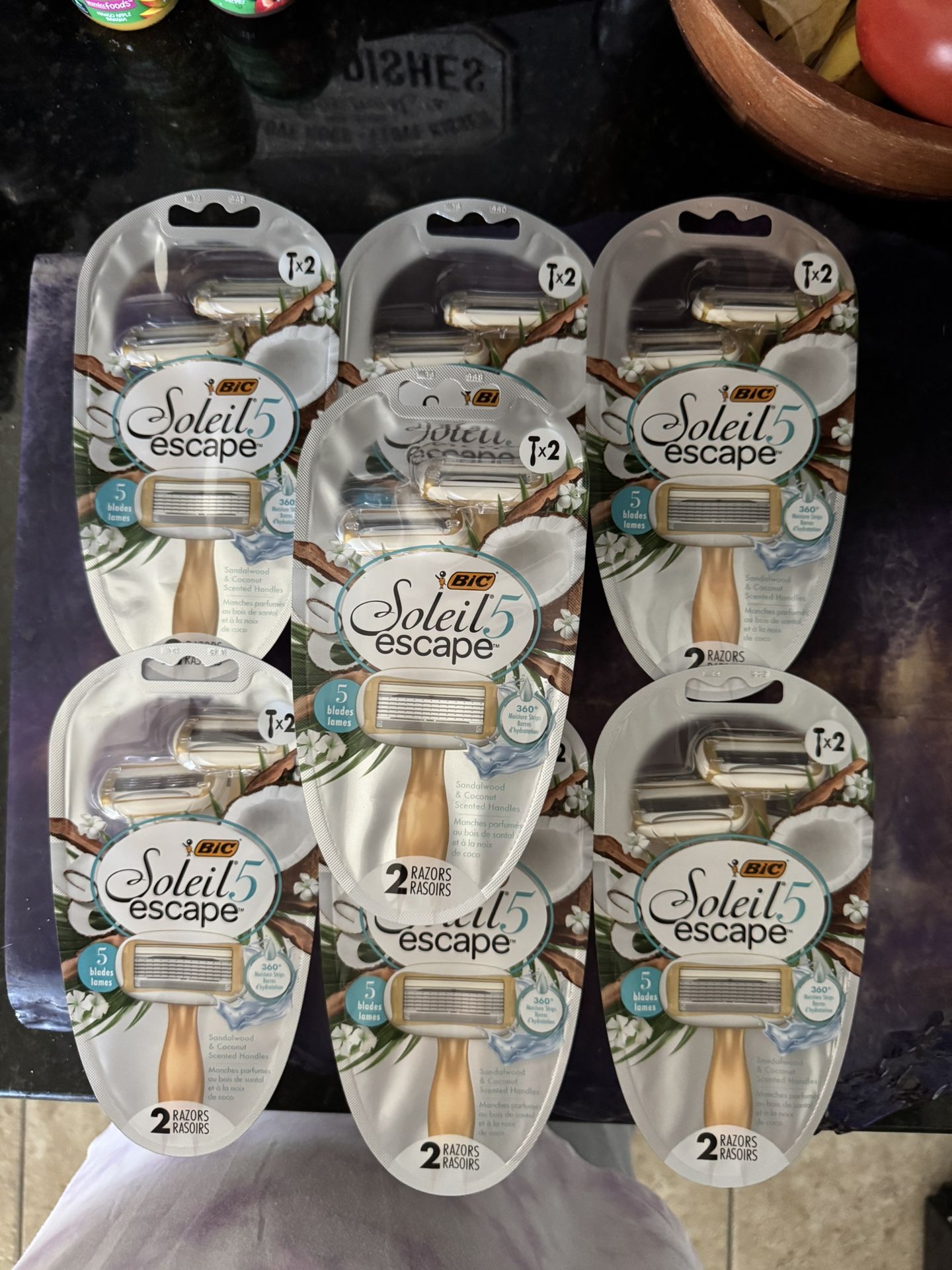 Bic Soleil 5, Escape Sandalwood & Coconut 7ct
