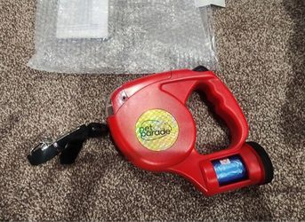FREE Pet Parade Retractable Dog Leash with Waste Bag Dispenser