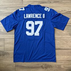 Men's New York Giants 97# lawence II Blue Stitched Jersey, S To 3Xl 