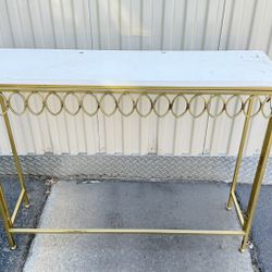 Gold Console Table - Modern Glam