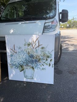 Large Floral Bouquet Canvas Wall Art