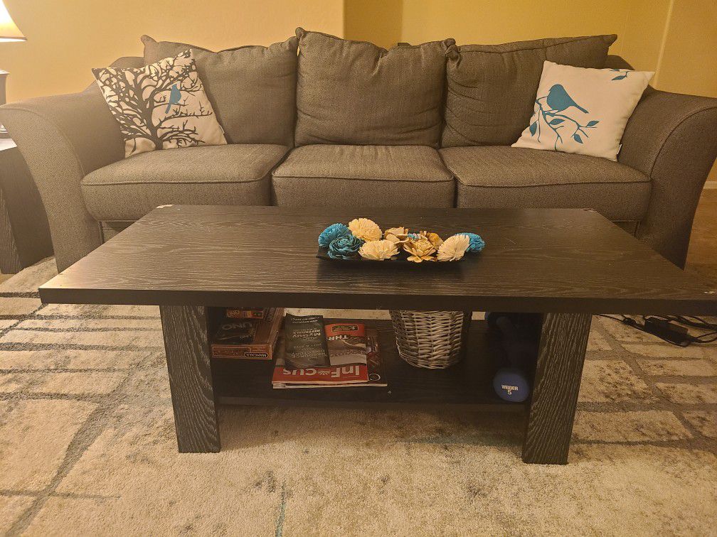 Black Coffee Table & Side Tables