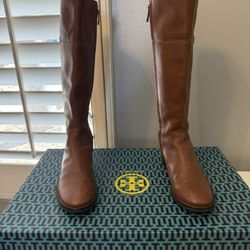 Tory Burch Rustic brown Jolie Riding Boots Size 9