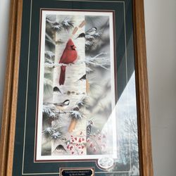 Winter Scene By Mark Davin Framed Print With Winter 