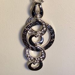 New White Gold Plated Necklace With CZ Stones BUY TODAY, ENJOY TODAY! Check out my other listings thank you