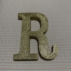 Glitter Gold “R”