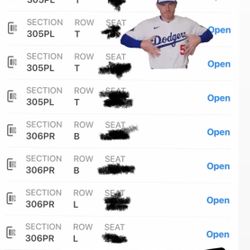 Dodger Tickets 9/30/25