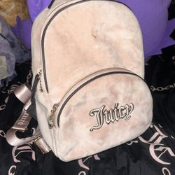 Pink Velvet Juicy Couture Back Pack 