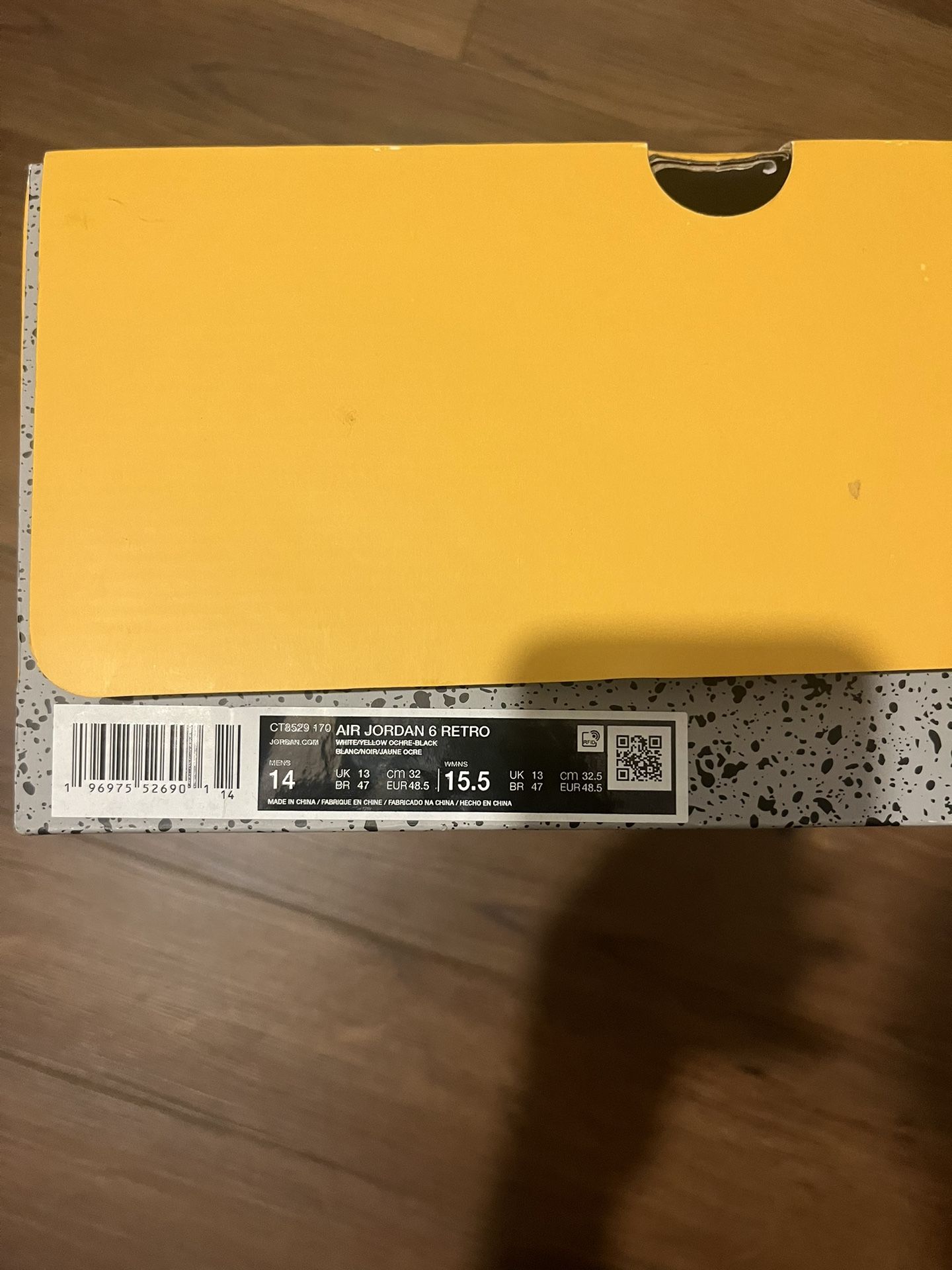 Jordan 6 Yellow Ochre
