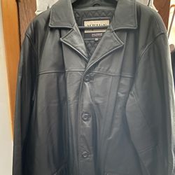 Mens Wilson Leather Trench