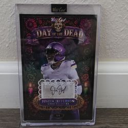 Wild Card Day of the Dead 2026 Justin Jefferson Auto 1/1