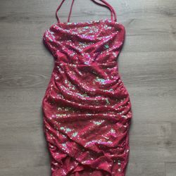 Pink Sequence Dress