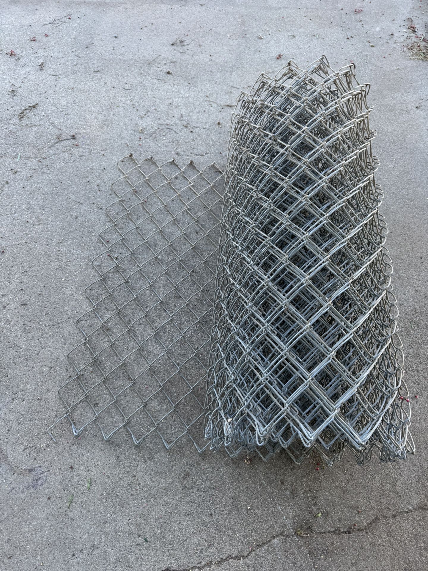 Chain link fencing
