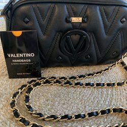 Black Quilted Valentino Bag