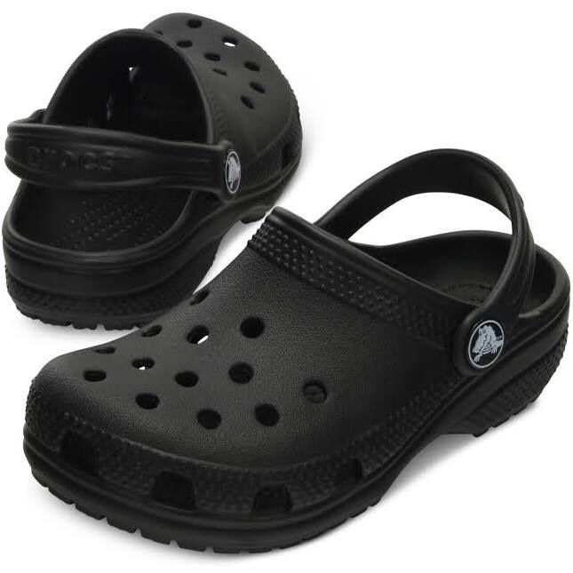 Black Crocks Size 6W