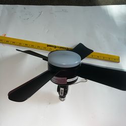 Light socket ceiling fan with plug in