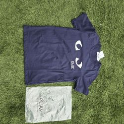 Cdg Navy Blue Shirt