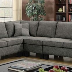 Brand New Grey Sectional Sofa (Pillows Included)