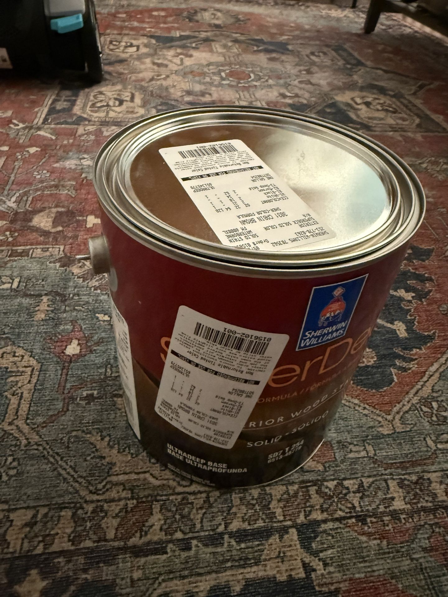 Sherwin Williams SuperDeck Solid Stain Color:Cabin Brown