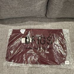 Figs Sydney Scrub LARGE Jacket BURGUNDY Color Brand New