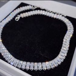 Full Cz Choker Style Necklace 