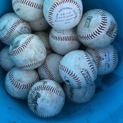 Bucket Of Batting Practice Baseballs