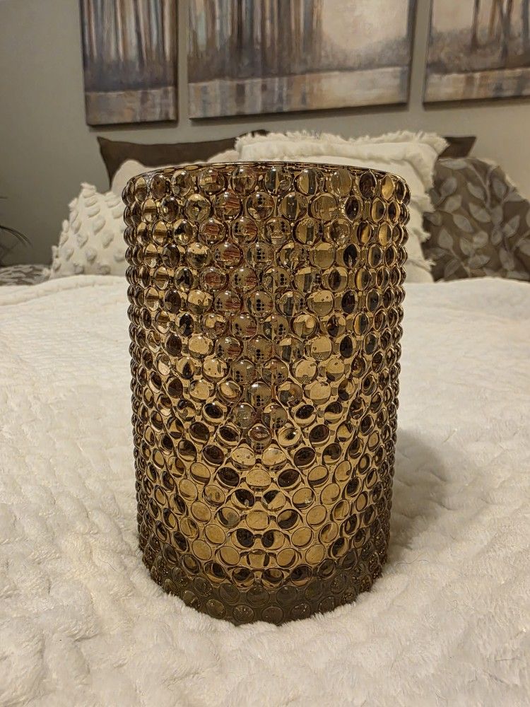 Gold Glass Flower Vase