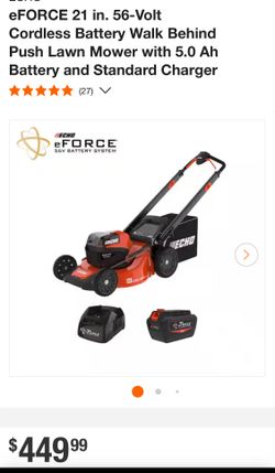 Lawn Mover Echo Bateria Cargador 56v