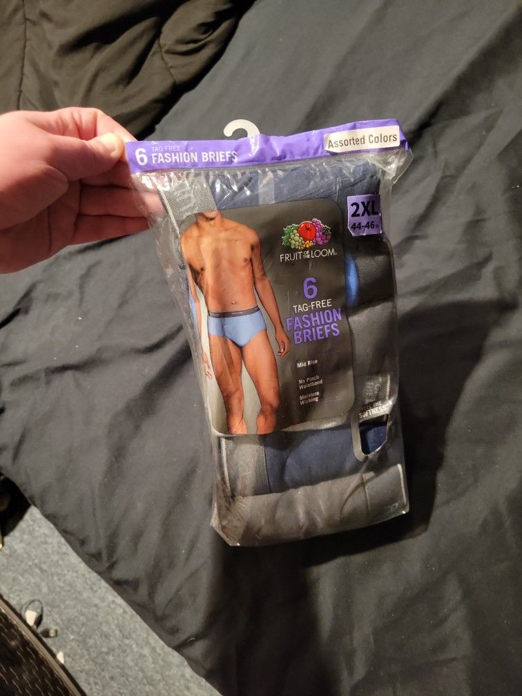 6 Pack Of Mens BRIEFS 2XL