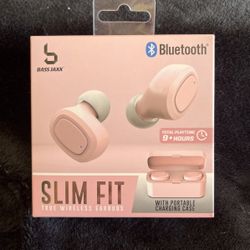 BASS JAXX WIRELESS EARBUDS WITH PORTABLE CHARGING CASE