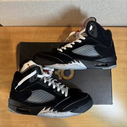 Jordan 5 Black Metallic Reimagined Sz 7