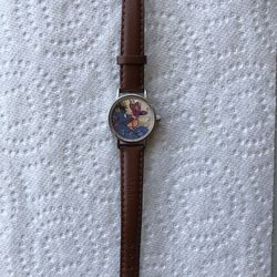 Disney Eeyore Butterfly on Nose Watch HTF