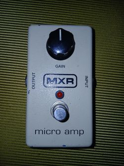 Mxr micro amp guitar pedal