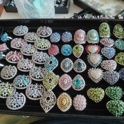 Fashion Jewelry Silvertone Ring Sizes 5 thru 12 Please Read Description 