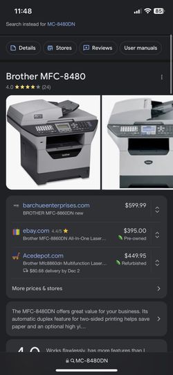 Brother MFC-8480 | Industrial Printer | Laser Printer