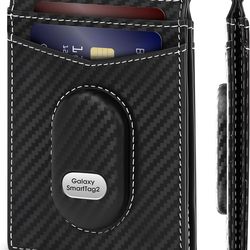 GAOCHALE Slim Bifold Wallet for Samsung Smarttag2
