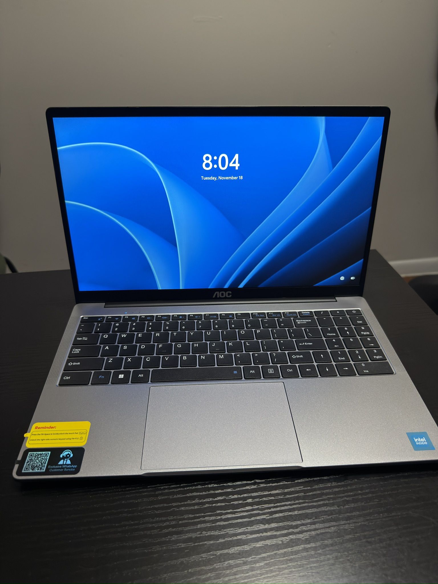 AOC 15.6” Laptop – Intel N150 up to 3.6GHz, 16GB RAM, 512GB SSD, Windows 11 / Laptop AOC 15.6” 16GB 512GB SSD Windows 11 – Home, Business, School