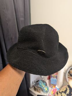Kangol Bermuda Fedora Hat Black Regular Solid Unisex Adults Casual Travel