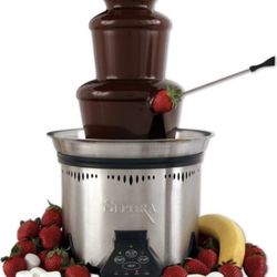 New, Sephra Elite Chocolate Fountain for Home 19 Inches, 4-6 lb Capacity, Serves 40-50 (Retail $203)