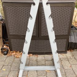 A Frame Dumbbell Rack - Holds 6 Pairs Of Dumbbells