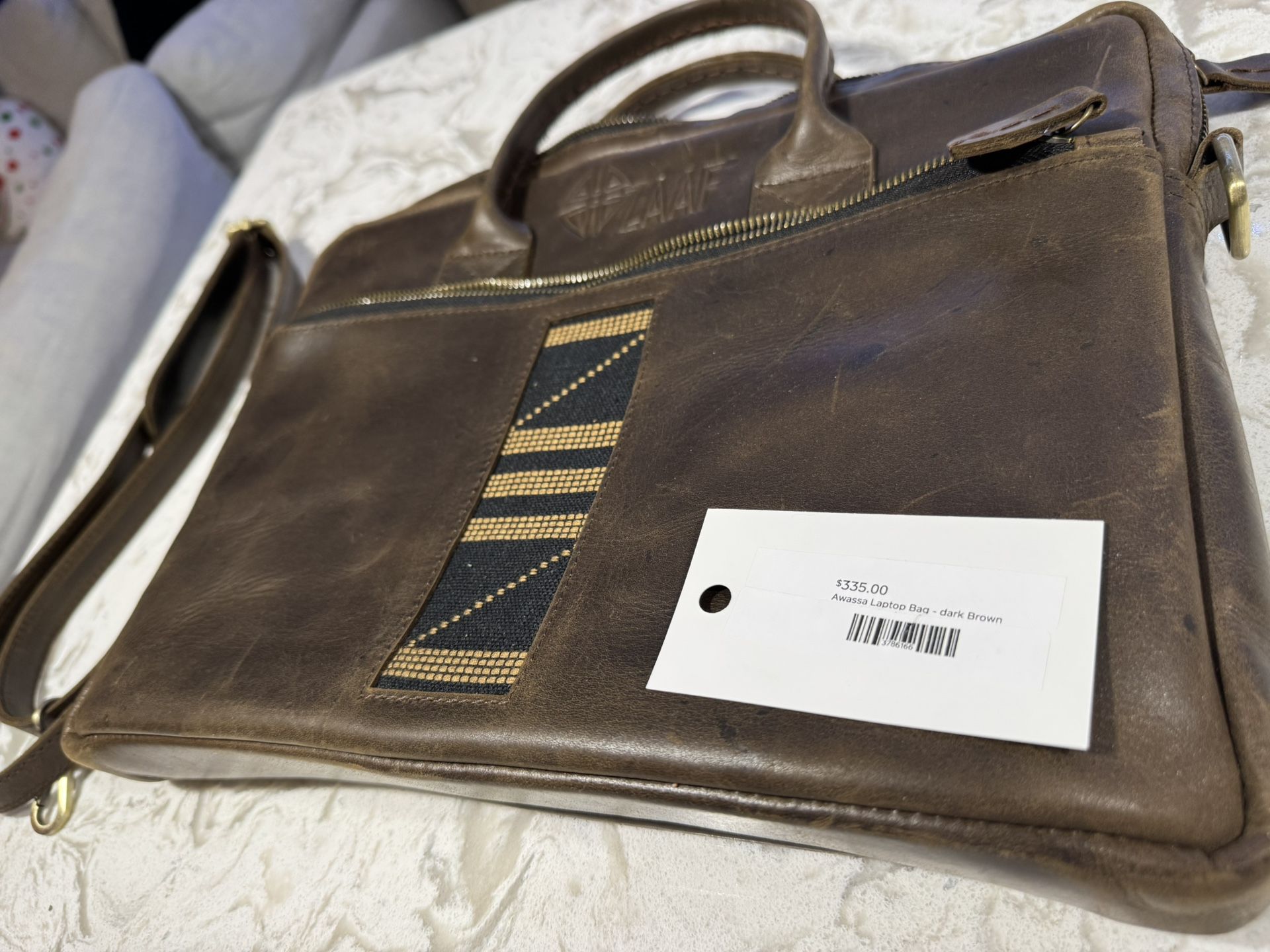 ZAAF Laptop Bag in Dark Brown 💼