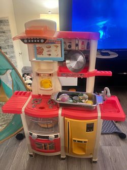 Large Kids Play Kitchen with Accessories